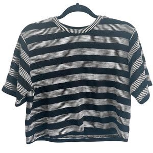 Women’s Lou & Grey striped crewneck top / half sleeve flowy sweater